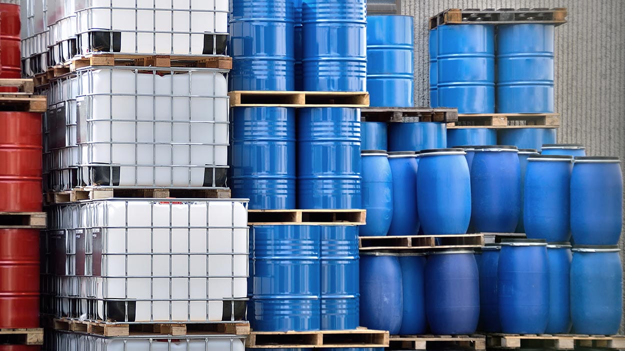 Spacious open yard storage for oversized items.